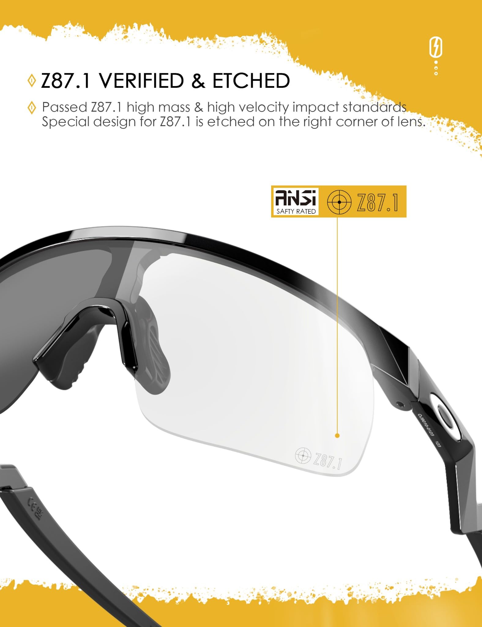 Lentes de repuesto ANSI Z87.1 para gafas de sol Oakley Resistor OJ9010, protección UV y resistentes a los impactos