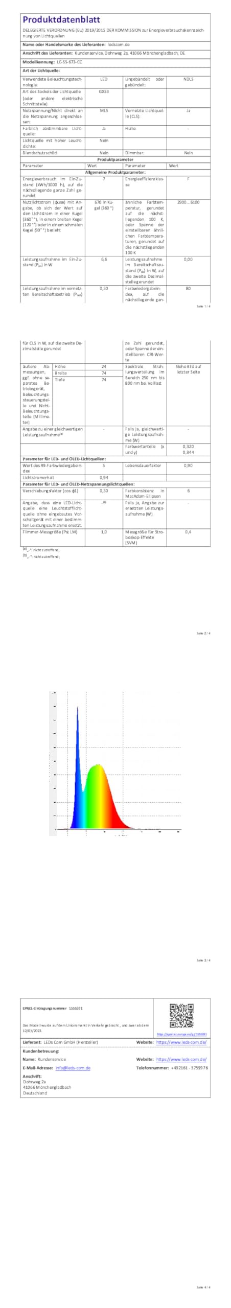 ledscom.de 6x LED Pflasterstein NEOLUM für außen, IP67, eckig, 10 x10cm, inkl. GX53 RGB Leuchtmittel, 670lm, Smart Home