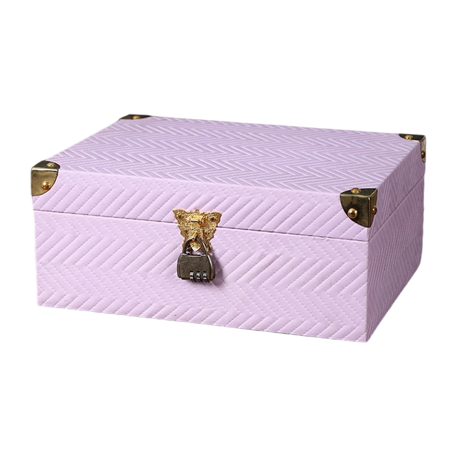 Tsophreniq Secure Lockable Leather Wooden Storage Box Lockable Box
