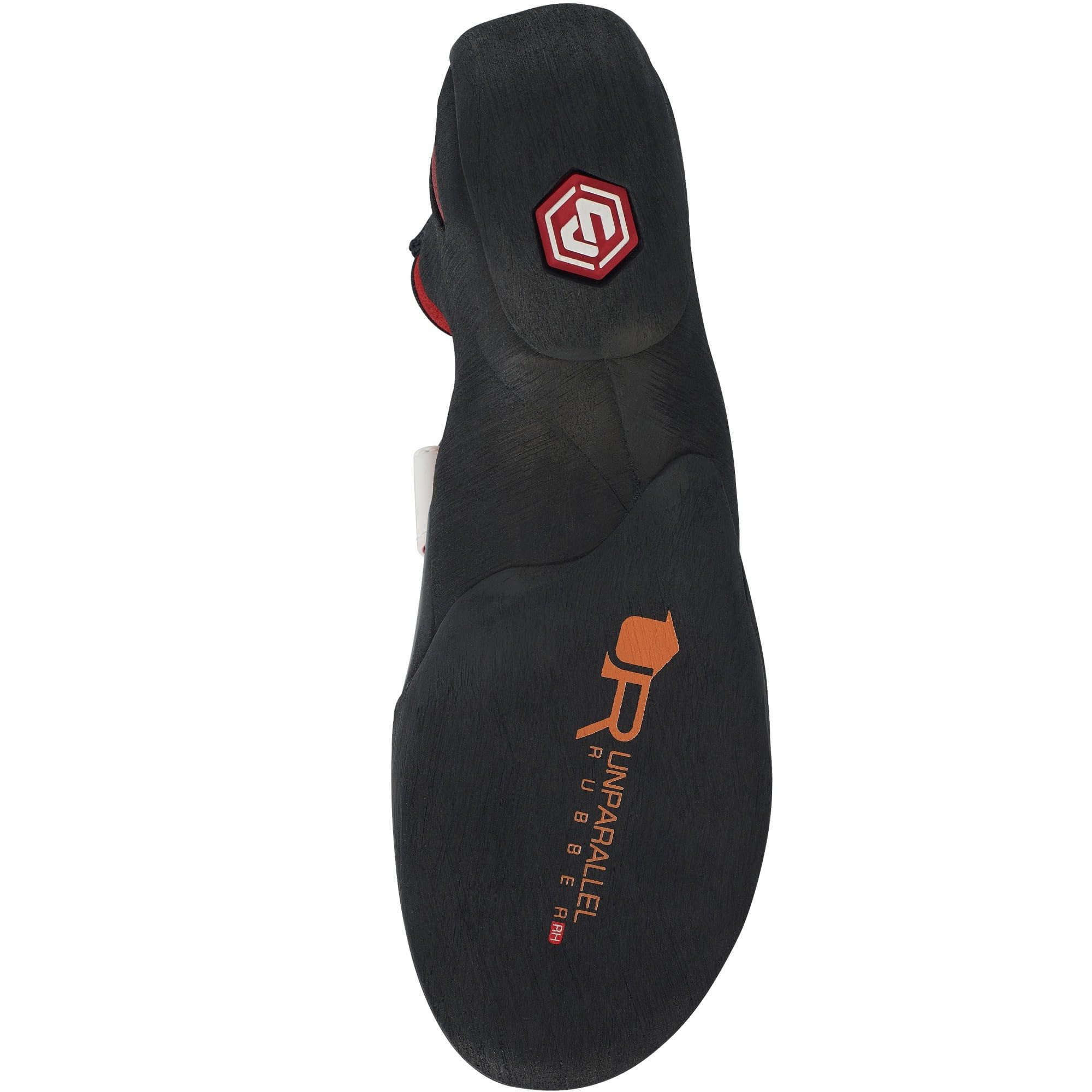 Unparallel Flagship Rot - Präziser technischer High-End Kletterschuh Größe EU Farbe Red Point White Chalk