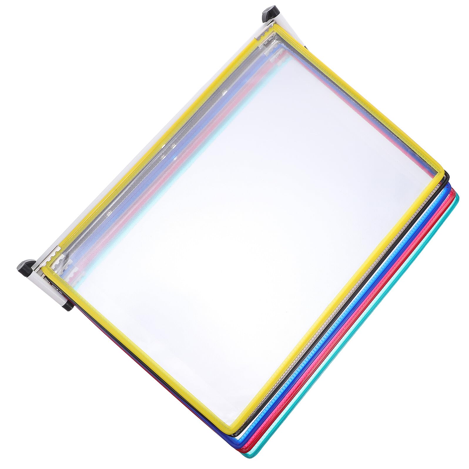 Didiseaon Portadocumenti Sospeso da Parete A4 con 5 Pannelli in Ferro e PVC Organizer per Documenti da Parete per Ufficio e Sale Riunioni Supporto per Cartelle Sospese con Visualizzazione