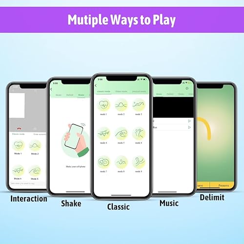 Miniatura 4 de Función de memoria de velocidad de 10 modos y control remoto de teléfono móvil, potente silencioso, impermeable, portátil, suave, de silicona,
