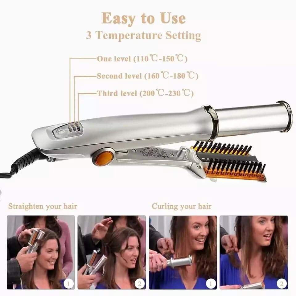 Plancha y Rizador de Pelo 2 en 1 VeSfy PTC miniatura 6