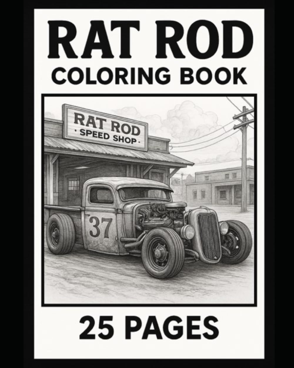 RAT ROD COLORING BOOK: 25-PAGES of SOCIAL DISTORTION