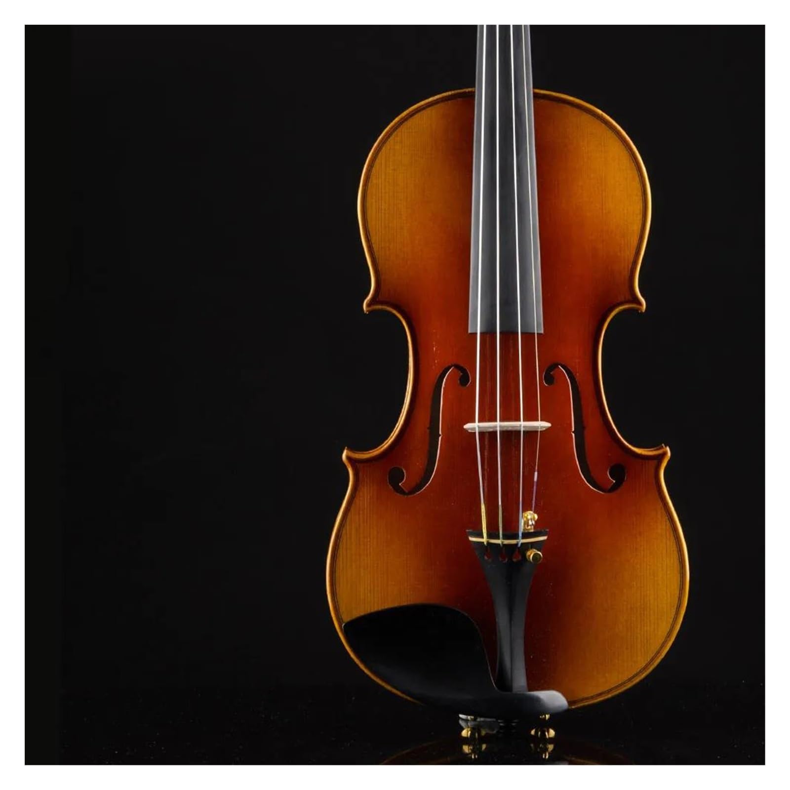 Violín 4/4 Hecho A Mano Con Tapa De Abeto Y Fondo De Arce Y Piezas De Ébano Instrumento De Violín