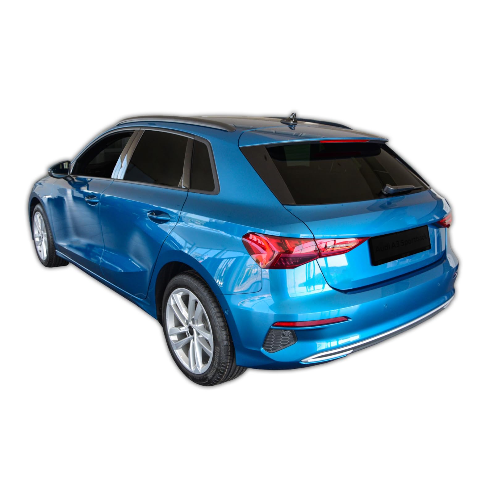 SCOUTT Vasca Bagagliaio per Audi A3 8Y Sportback 5-Porte Dal 2021, in TPE su Misura, Proteggi Baule con Bordo Alto 4 cm, Antiscivolo, Inodore