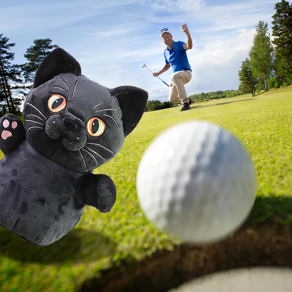 dinofactory Thomas Cat Golf Head Cover Kitten Driver Headcover