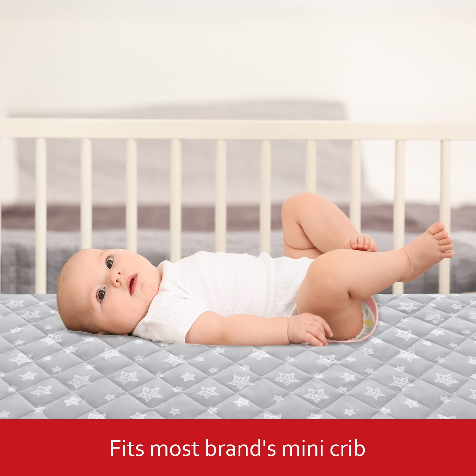 Pack N Play Waterproof Mattress Cover Zippered Mini Crib Mattress