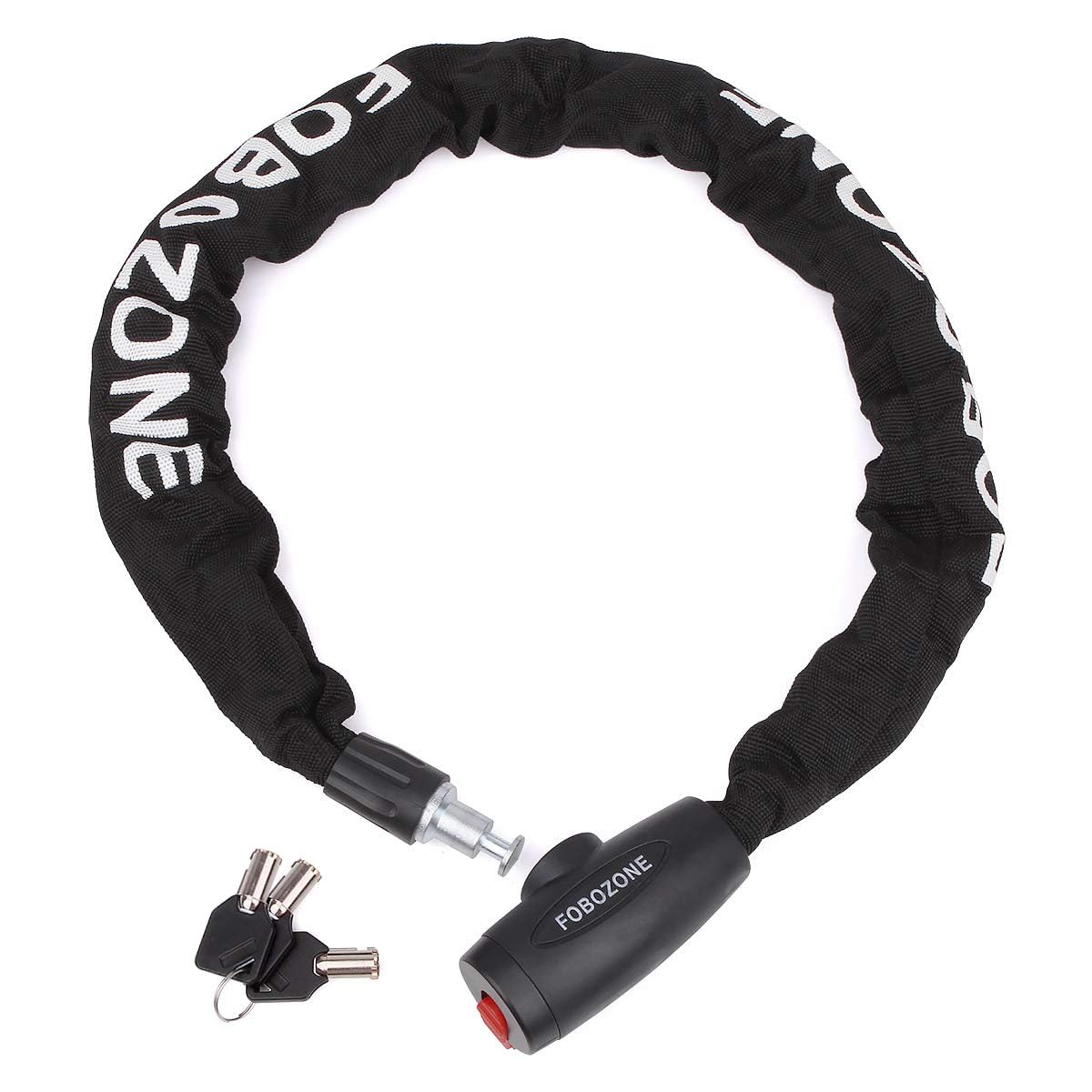 Antifurto Moto e Bicicletta, Lucchetto Con Catena Rinforzata, Difficile da Tagliare, Molto Sicuro (100cm Lunghezza x 9 mm Dia)