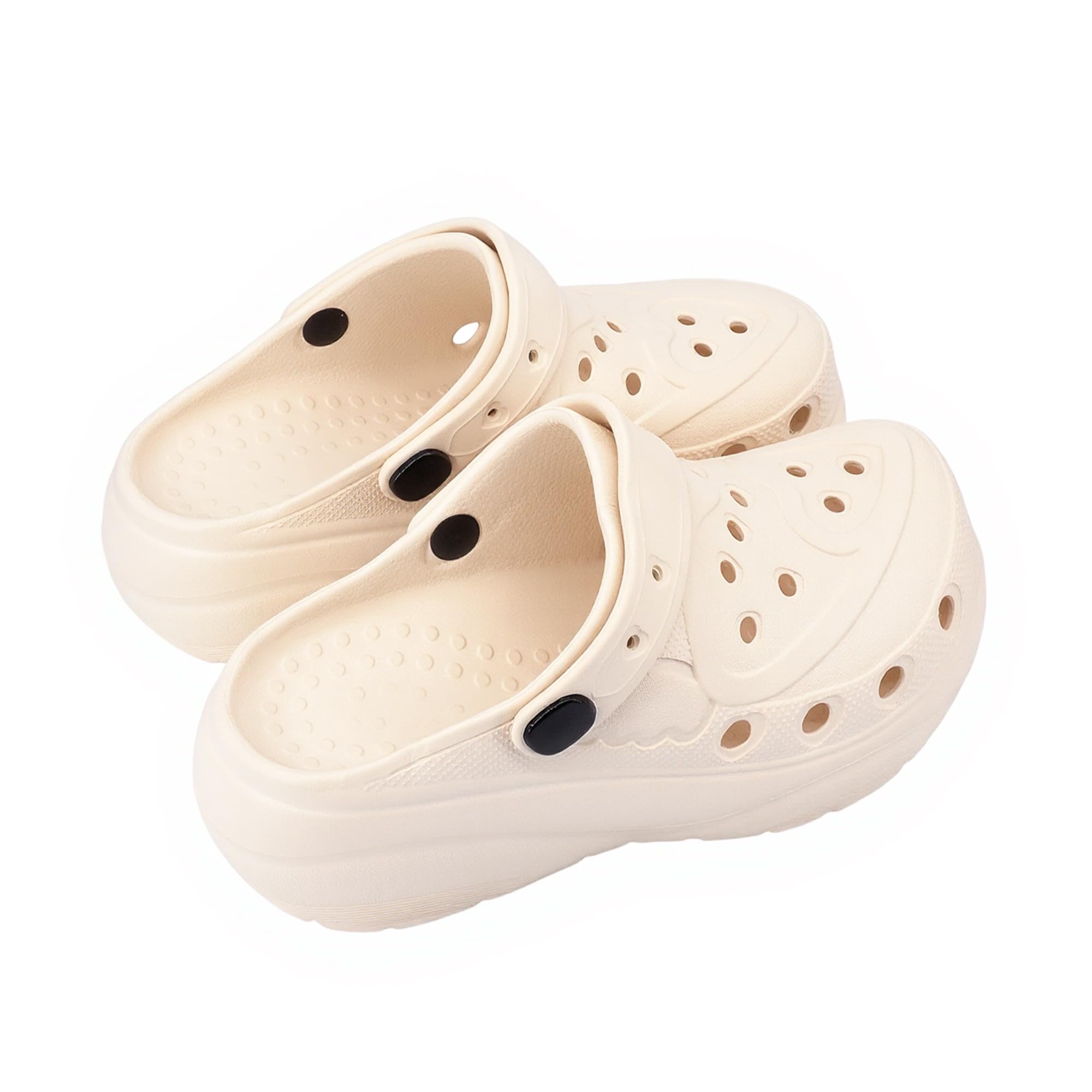 JOMIX Zoccoli Donna con Zeppa Sabot Estivi Platform Ciabatte in Gomma Morbida per Casa Mare Giardino e Lavoro Sanitari Traspiranti Leggeri
