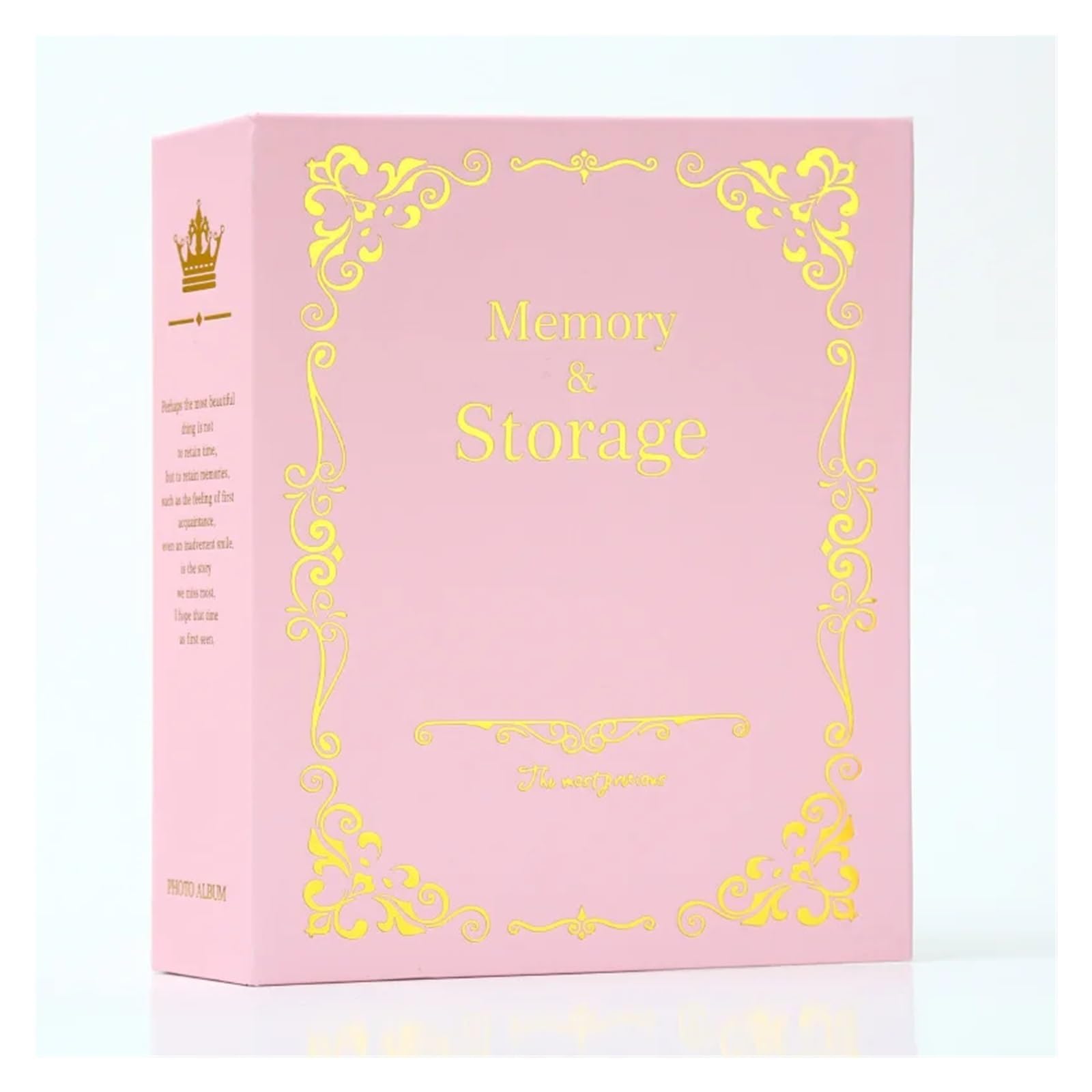 Scrapbook Fotoalbum 100 Bilder Taschen 10x15cm Vergoldet Foto Album 6 Zoll Inters Fotos Buch Fall Speicher(Black)