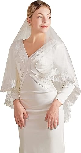 Miniatura 2 de Velo corto de boda con peine accesorios de despedida de soltera velo de novia velos de tul para decoración de novias