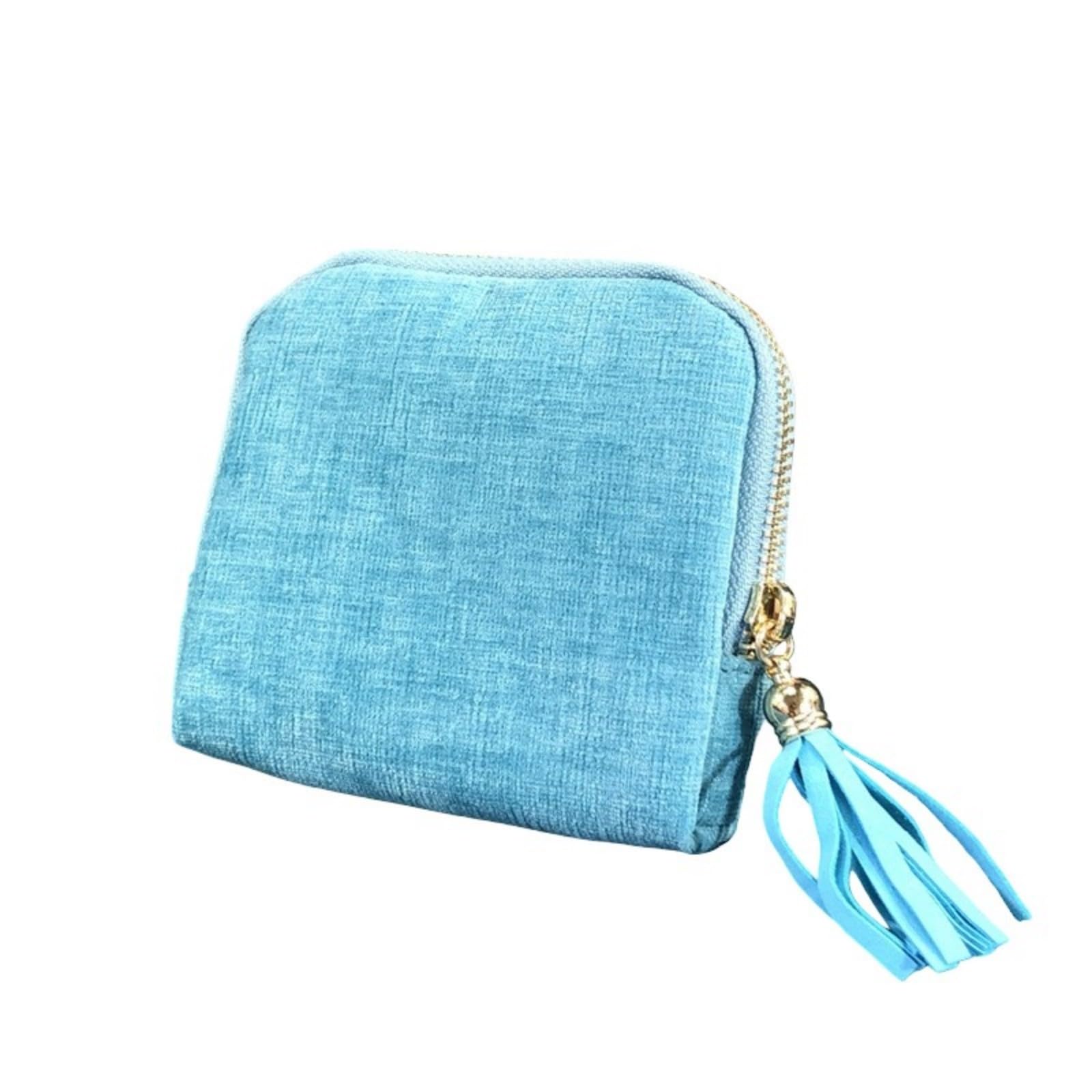RAFGALDEX Chenilles Jewelry Organiser with Multiple Layers and Tassels Stylish Storage Bag Multi Compartment Container Jewelry Storage Bag