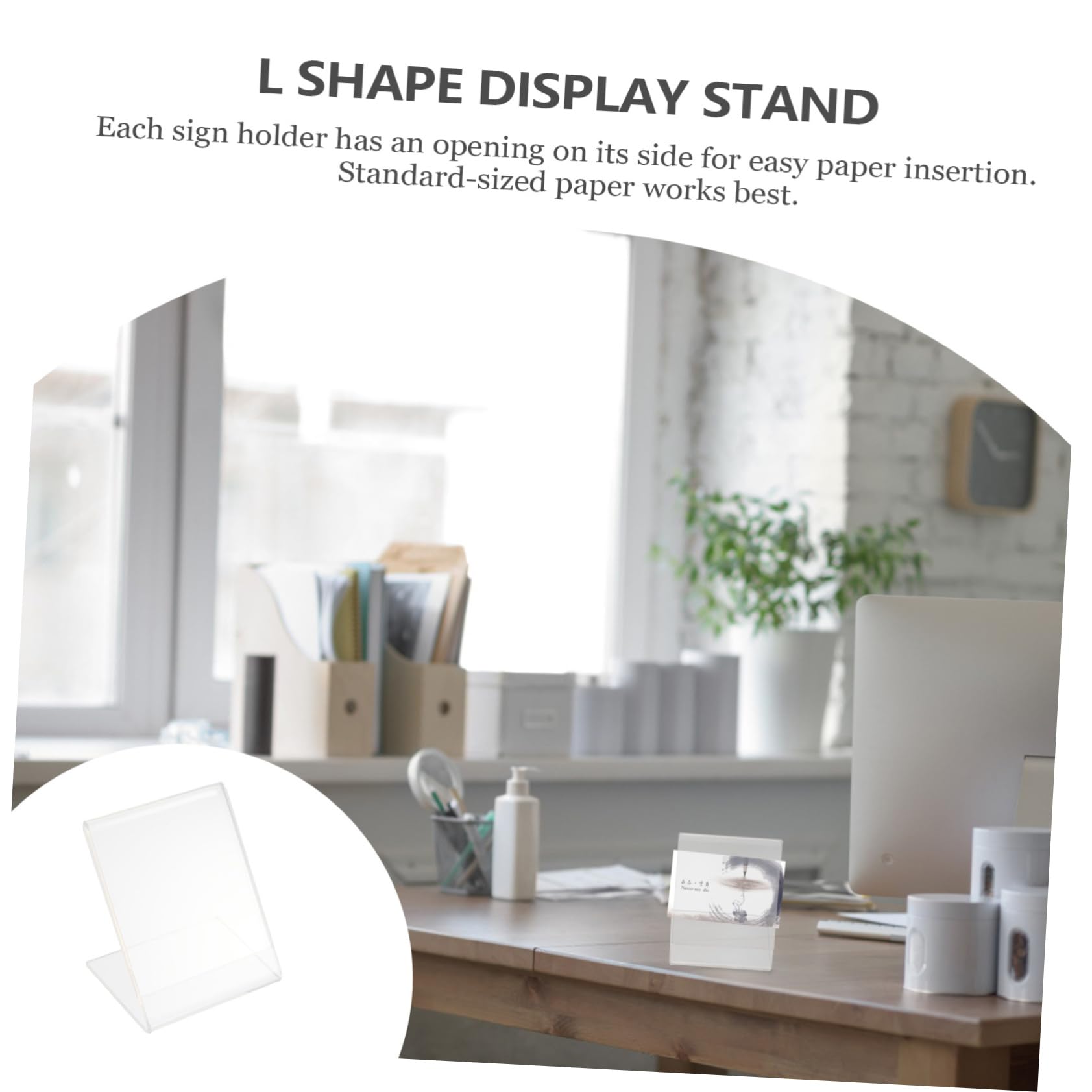Support de prix plexiglas : porte-étiquettes transparent pour commerce