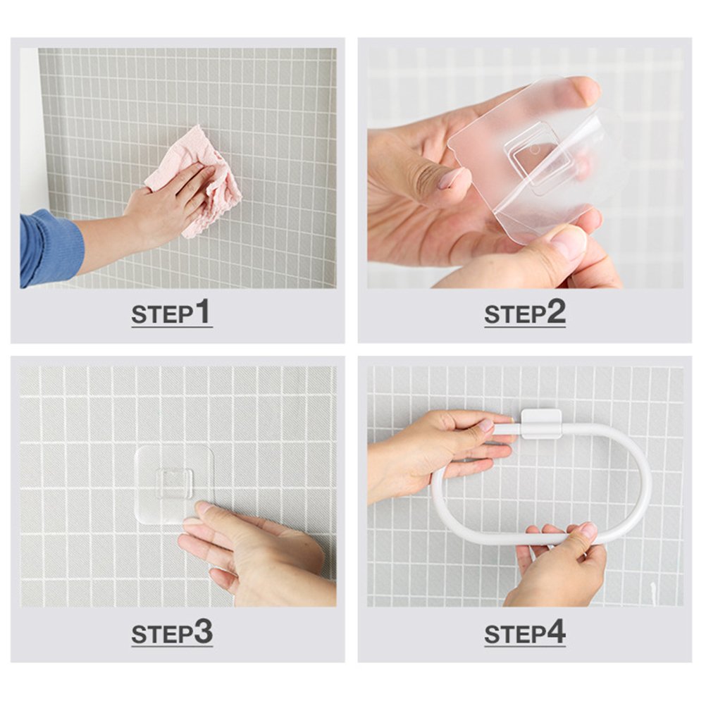 VORCOOL Towel Holder Ring Self-Adhesive Towel Rack No Dill Towel Holder for Kitchen and Bathroom