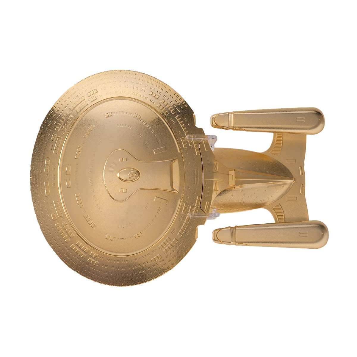 Star Trek The Official Starships Collection | U.S.S. Enterprise NCC-1701-D 18K Gold Plated XL Edition by Eaglemoss Hero Collector