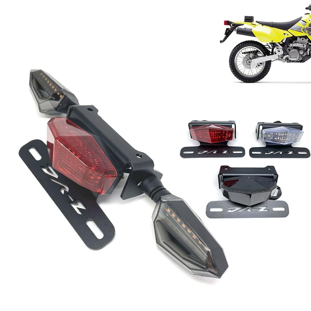 Generisch Motorrad Blinker sequential, Motorrad Modifizierte Teil Passend für Suzuki DRZ 400S 400E 400SM Schwanz Ordentlich Fender Eliminator Rahmen(Gold)