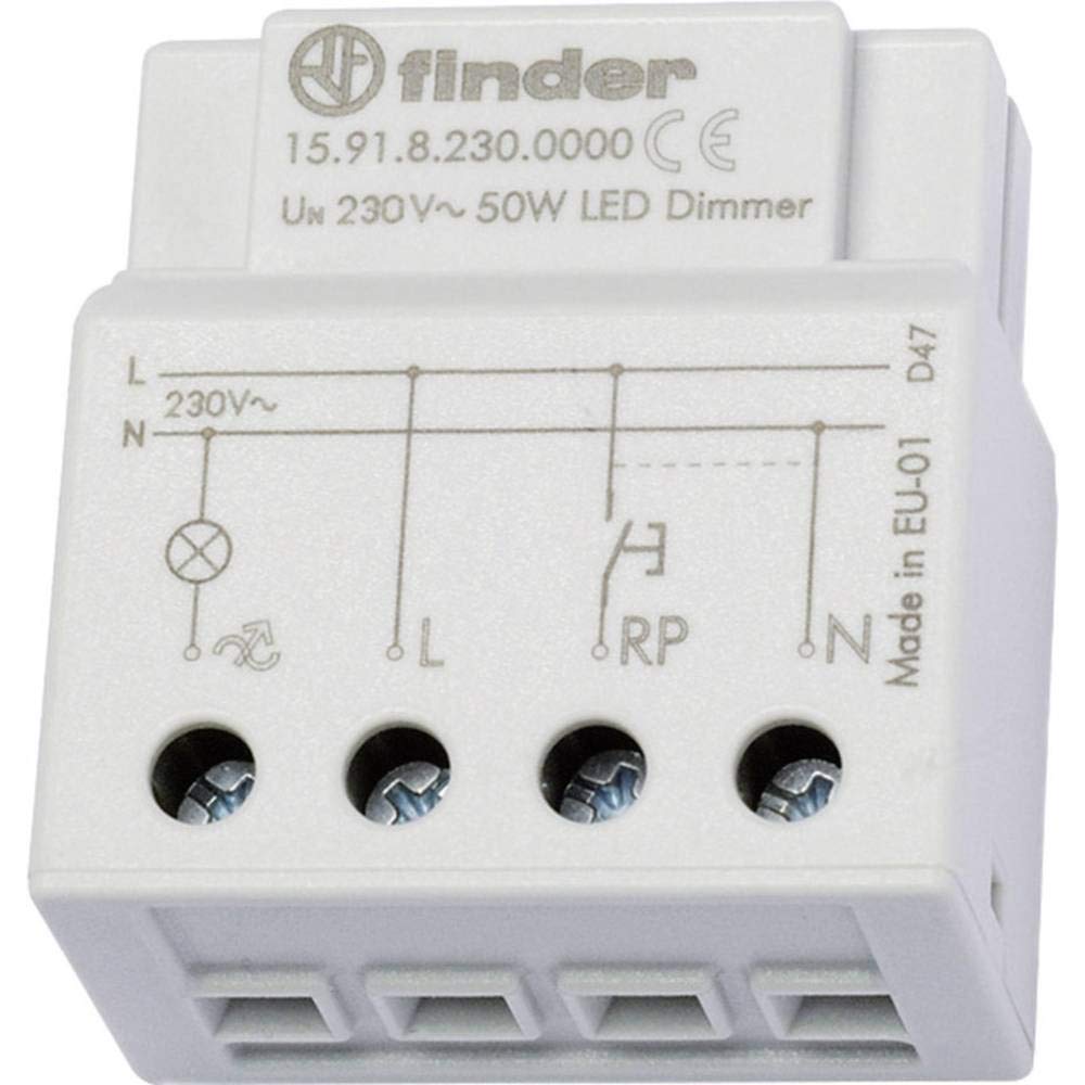 Finder 159182300000PAS Variateur de lumière à encastrer en Boîte 230 Vac Incandescent