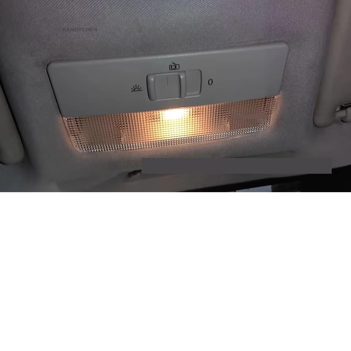1x Interior Reading Light Switch Compatible with VW Polo 9N 4 Up/GOL T5 Caddy/Jetta 6/Skoda/Octavia 2 Fabia Rapid/Seat Ibiza MK4 6Q0947105M(Grey)