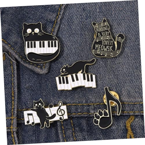Badges d'épingle vêtements et jolie épinglette chat noir pour customisation