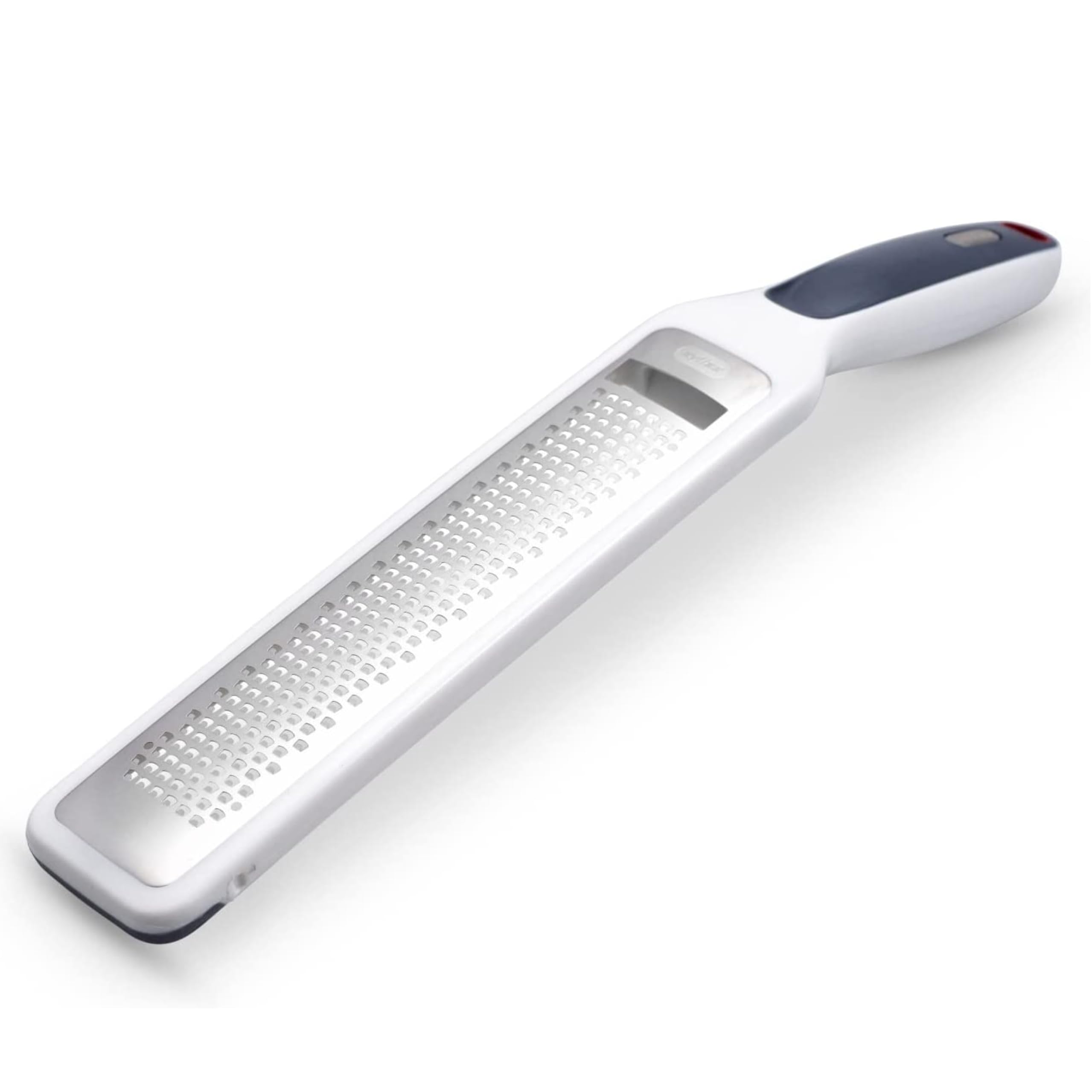 Zyliss SmoothGlide Rasp Grater – Fine Handheld Grater & Citrus Zester with Razor Sharp Stainless Steel Blade & Ergonomic Handle - Protective Cover with Measurements & Scraper - Handy Kitchen Essential