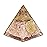 Real Crystal Rose Quartz Orgonite Pyramid, Healing Crystal Pyramid, Pyramid Crystal Gemstone Pyramid for Meditation, Motivation, Positivity - Handmade in India