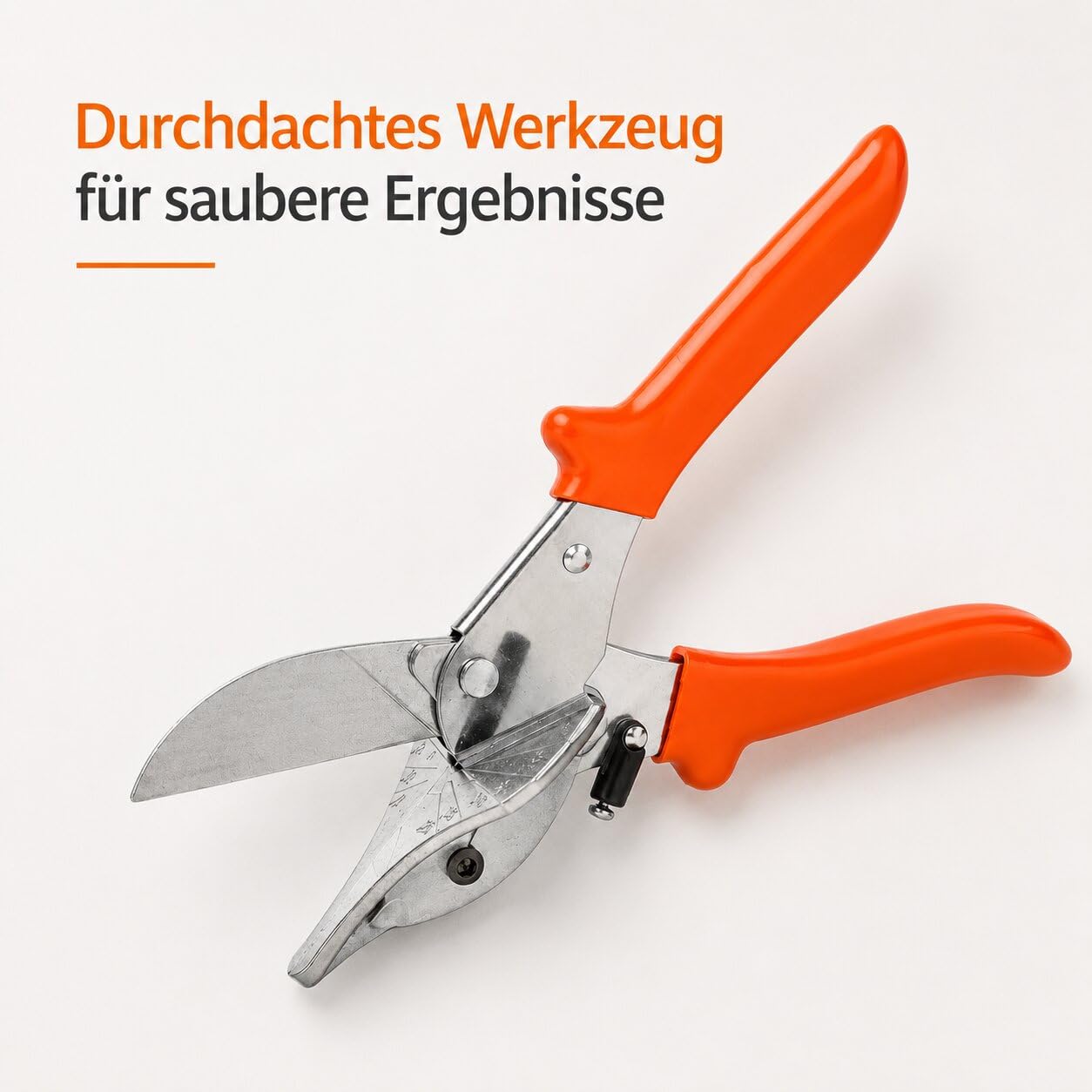 Loewe Gehrungsschere für Dichtungen und Leisten - Winkel bis 45 Grad - Handwerkzeug zum präzisen Schneiden von Profilen- Werkzeug für Dichtungsschnitt und Gehrung