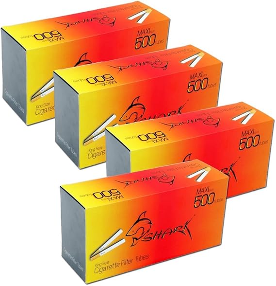 10.000 Stk. Shark Filterhülsen (20x500) Zigarettenhülsen Filterhülsen