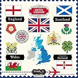 United Kingdom Sightseeing Scrapbook Stickers (60299)