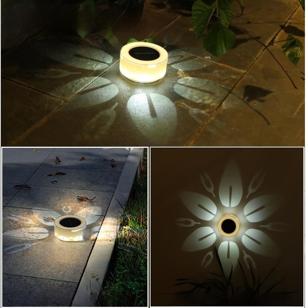 Lampada solare decorativa per esterni, 12 cm, proiezione di fiori da