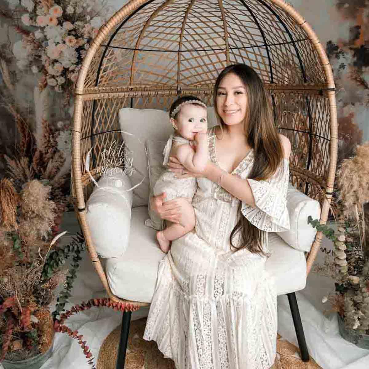 Kate Sfondo 3x2m/10x6.5ft Stile Boho Boho Arco Fiore Pampa Erba Decorazione Puntelli Matrimonio Photocall Compleanno per Bambini Servizio Fotografico