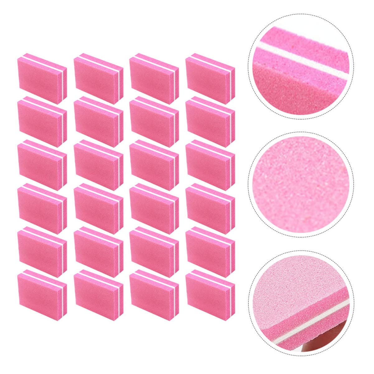 minkissy 250piezas Limas De Esponja Para Uñas Archivos De Pulido De Manicura y Pedicura Herramientas De Belleza Para Uñas Acrílicas y Naturales Compacto y Diseño Portátil