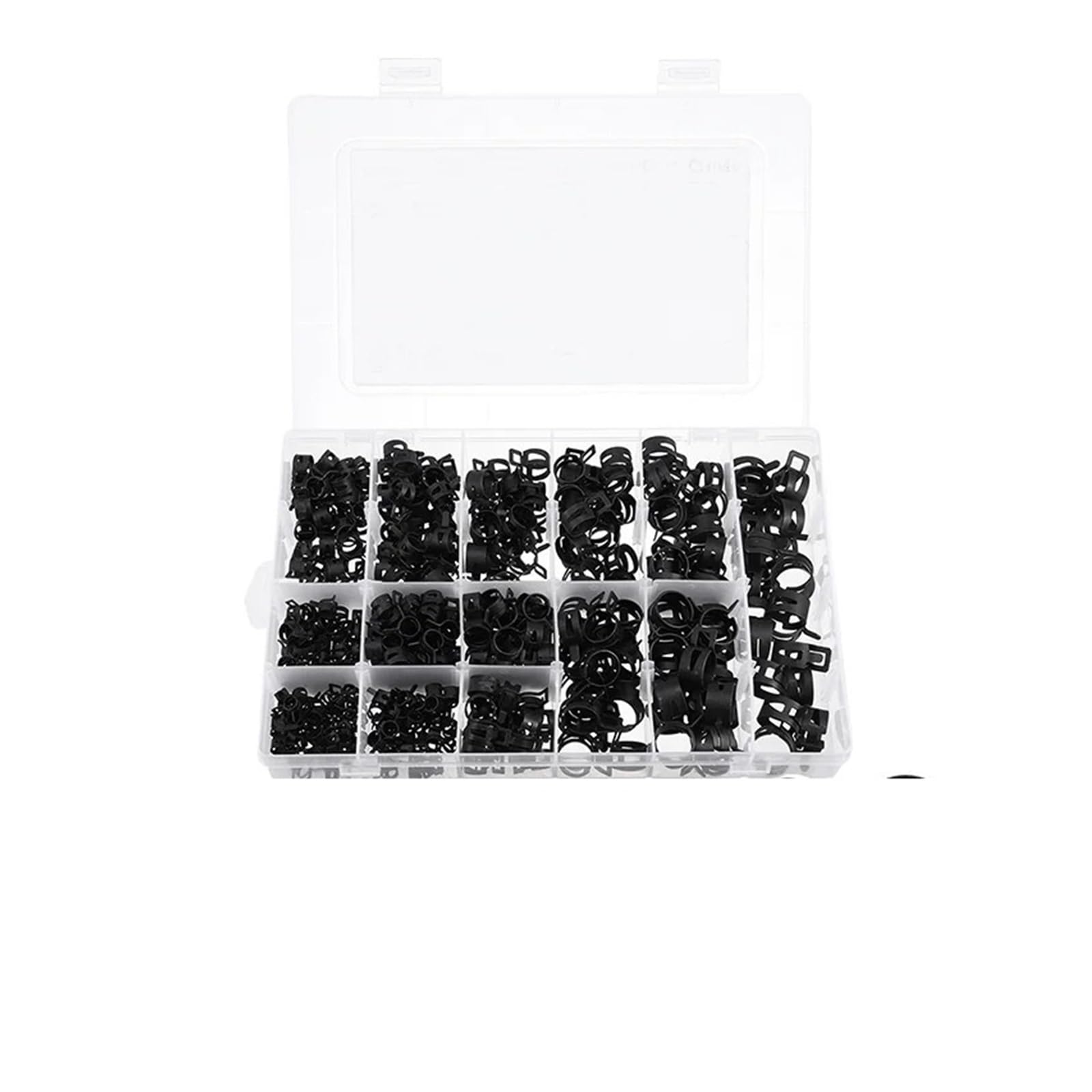 Abrazaderas De Manguera 420 Uds 6-19mm Abrazadera de Manguera de Resorte acción Combustible/Manguera de vacío de Silicona Abrazadera de Tubo de Baja presión Clip de Aire Kits Surtidos