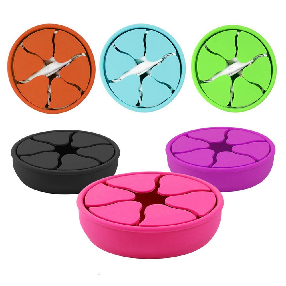 4 Pezzi Cavo Avvolgicavo Autoatico Cable Organizer Per Cavi USB, Cavo - Foto 9