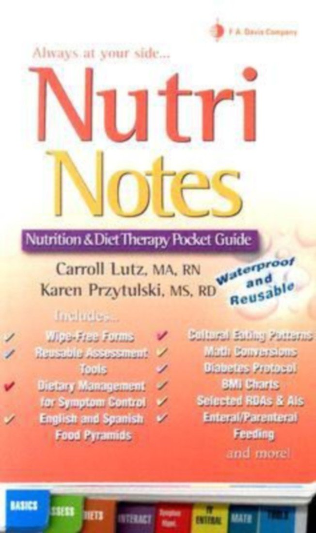Nutri Notes Nutrition & Diet Therapy Pocket Guide Carroll Lutz