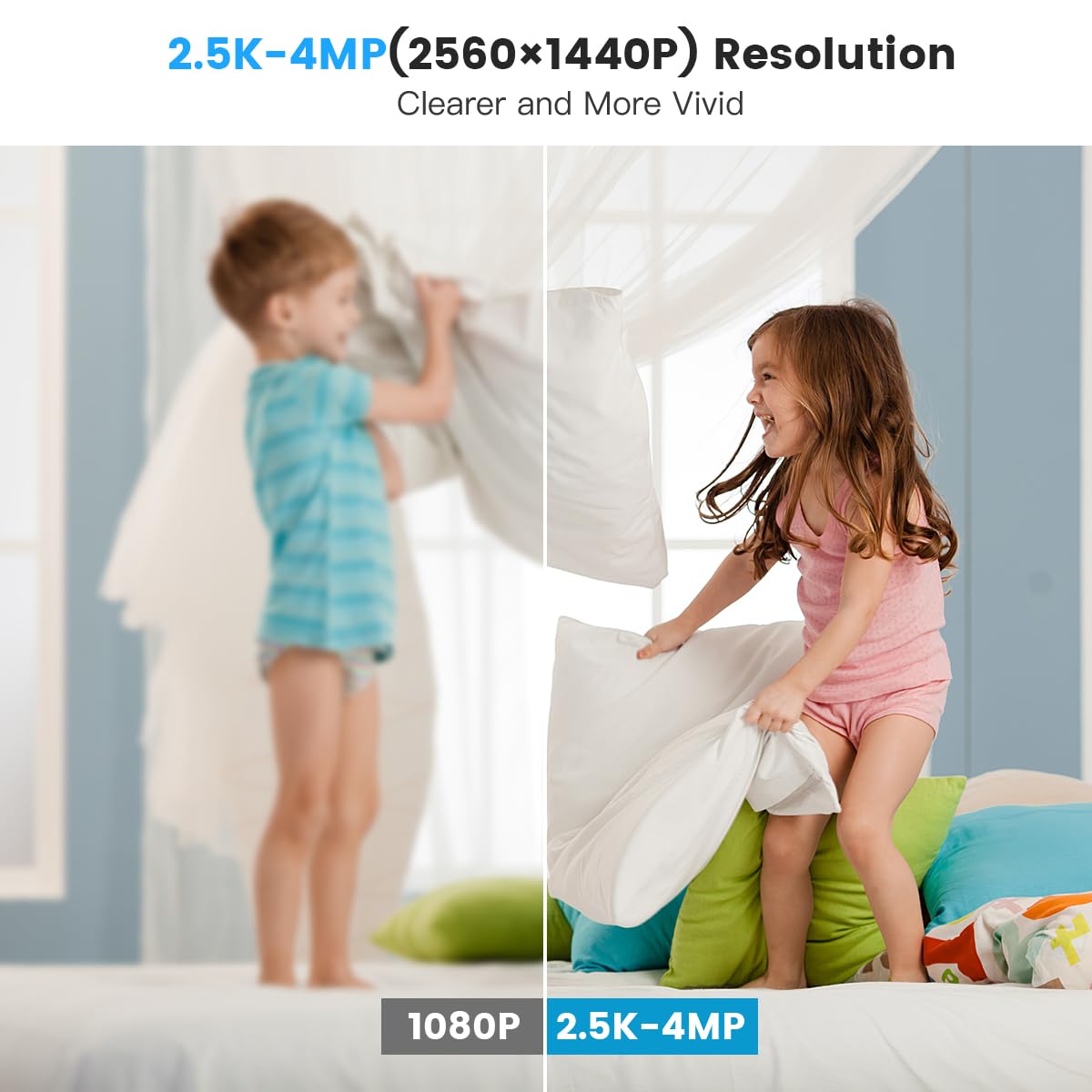Cerniera Nera WiFi 4MP Outdoor Security Camera - Dettaglio