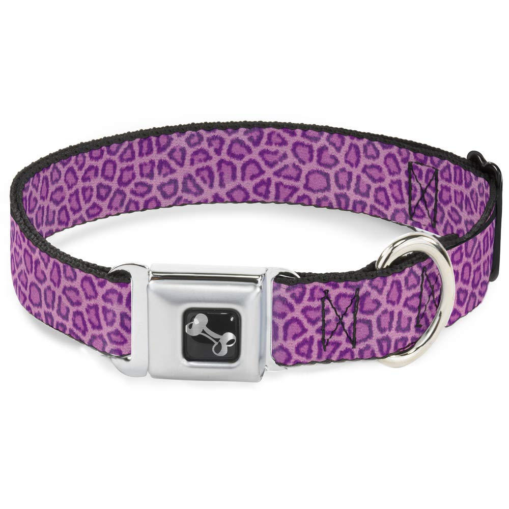 Buckle Down Leopardo Rosa Chiaro Collare Osso, Wide Small/13 – 45,7 cm