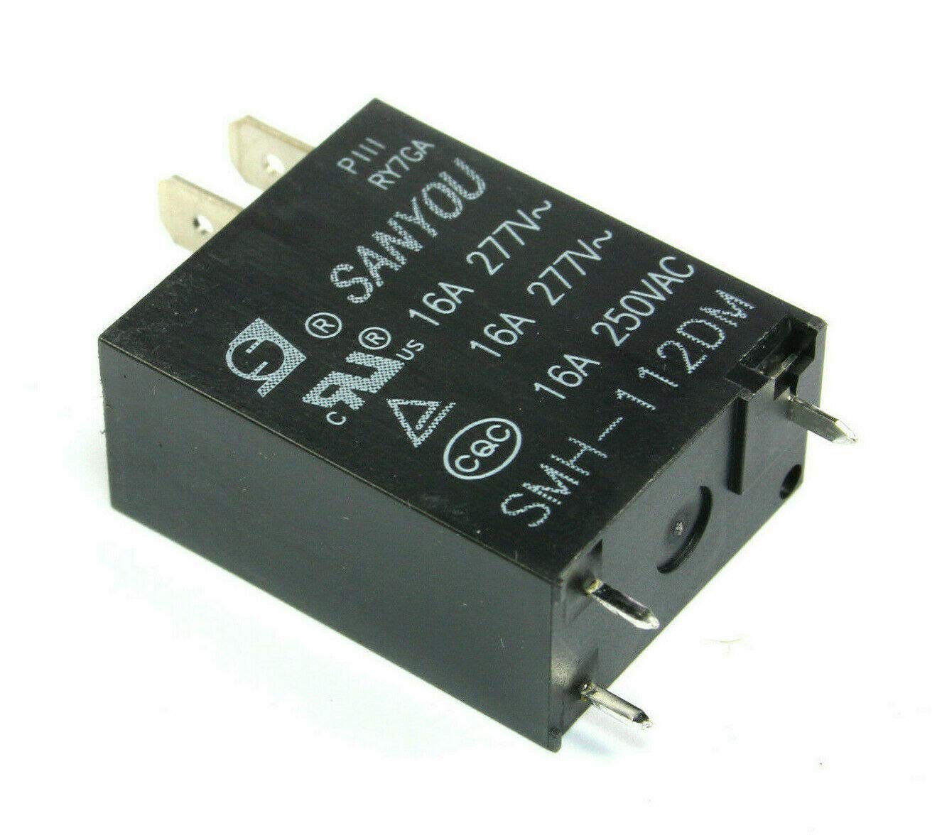Ronxing 1pc Sanyou Relay SMH-112DM 12VDC SPST, 16Amps 16A 277VAC