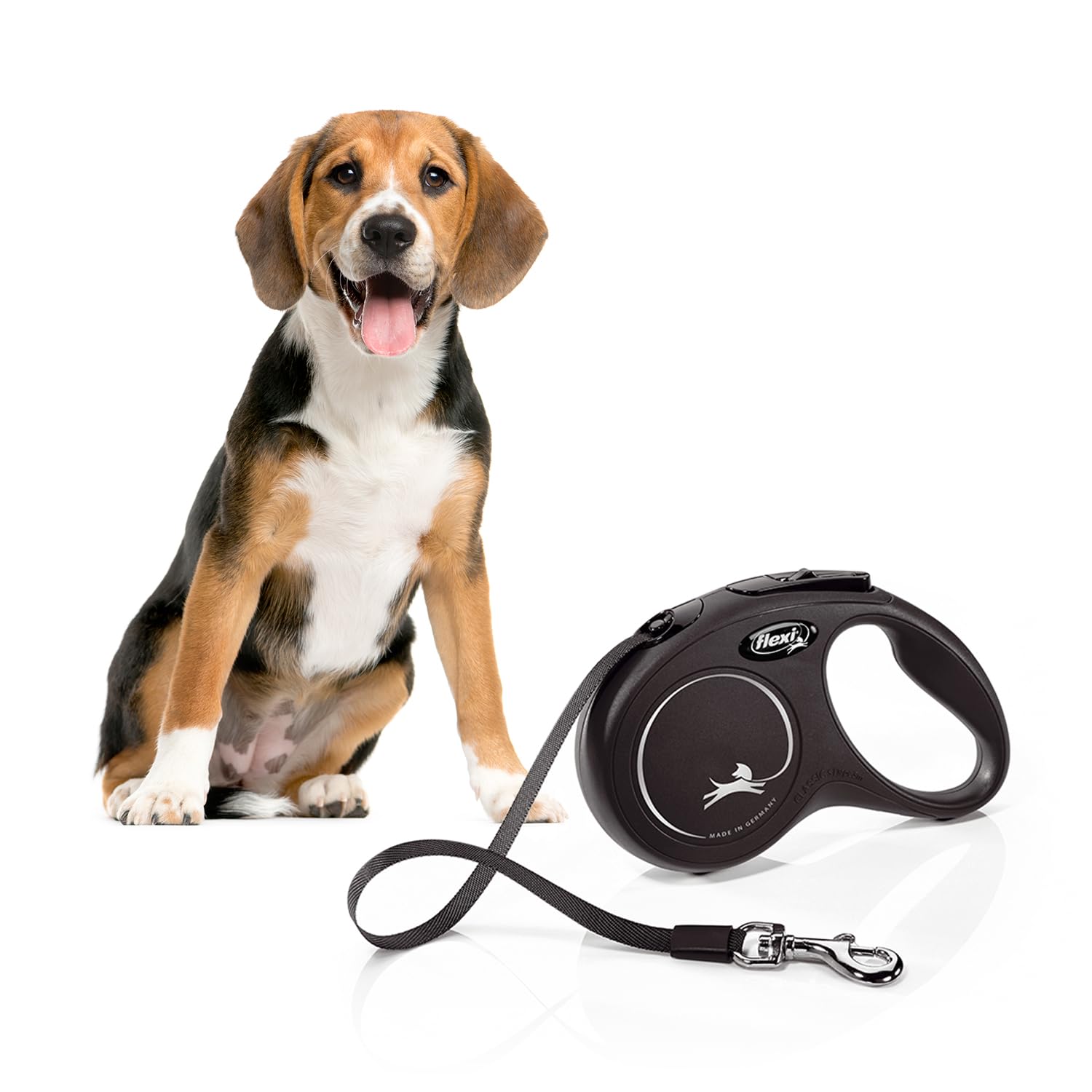 FLEXI New Classic Automatic Dog Leash Pause And Lock, Retractable Comfortable One Hand Brake System Durable Non-Slip Handle Dog Walking And Training Leash Nylon Tape,?16.5 cm (B09738THCB) Amazon Price History, Amazon Price Tracker