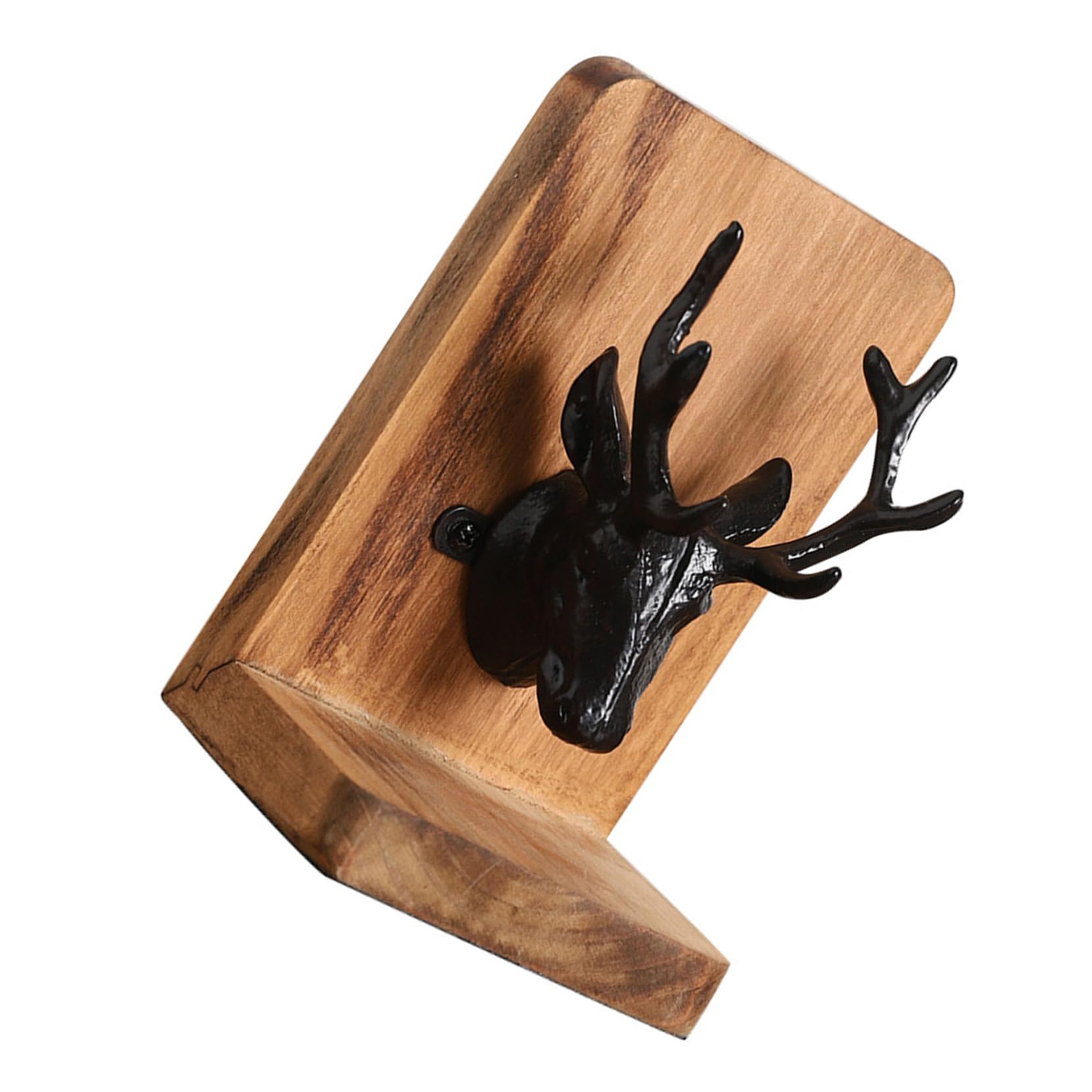 Operitacx Sujetalibros De Estilo Nórdico Sujetalibros De Madera Decorativos para Estantería Uso o Oficina para Libros Pesados