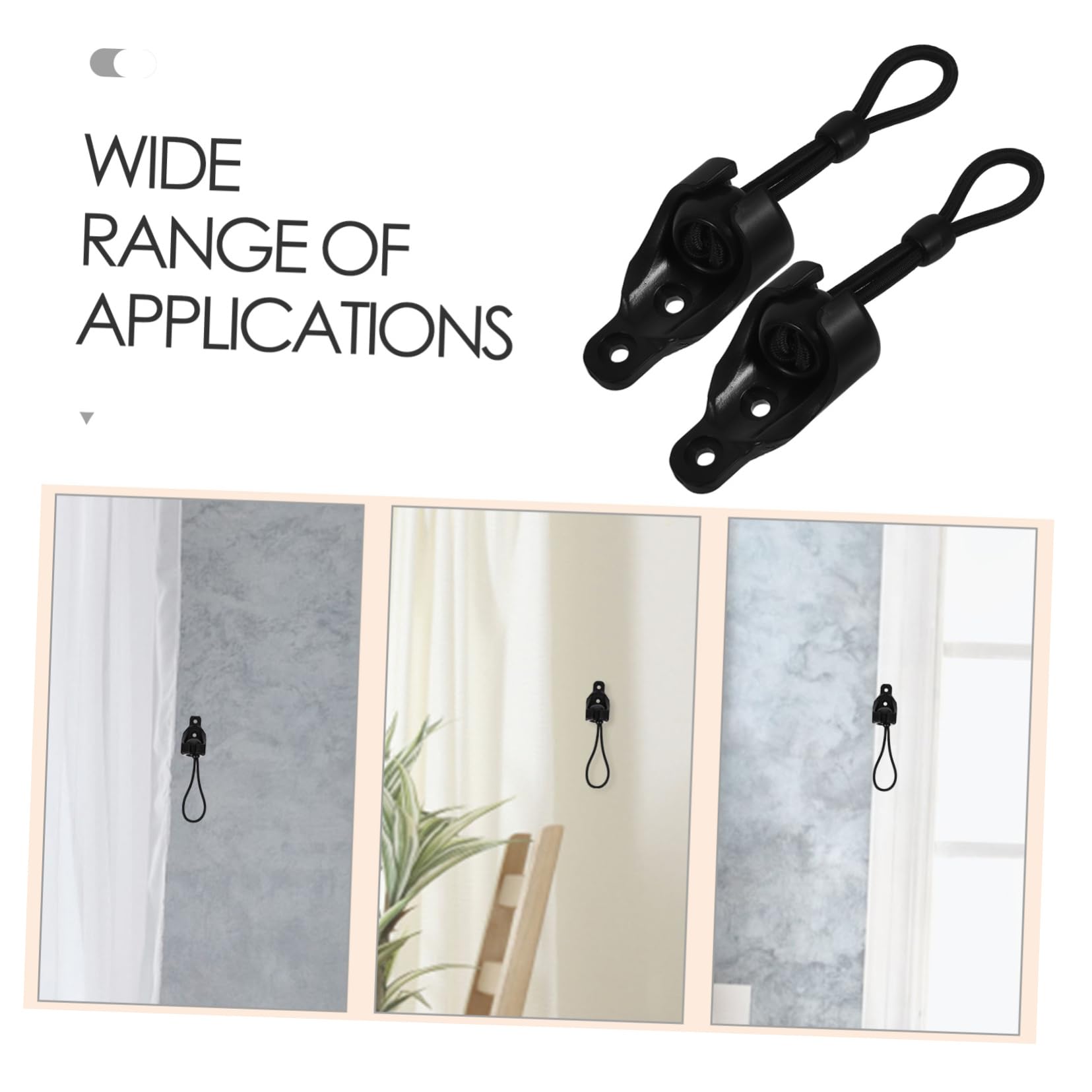 BESPORTBLE 10 Set Fibbia per corda antivento per tapparella elastico tende oscuranti accessori per tapparelle - Accessori tende tapparelle avvolgibili bungee e i tappi terminali cieca