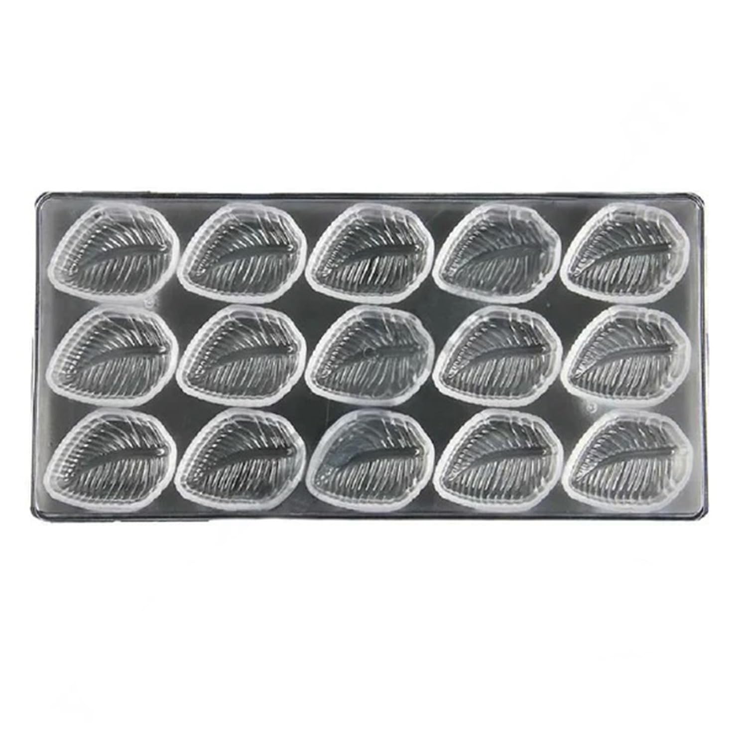 Premium 15 Cavity Chocolate Mould - Leaf Design -2