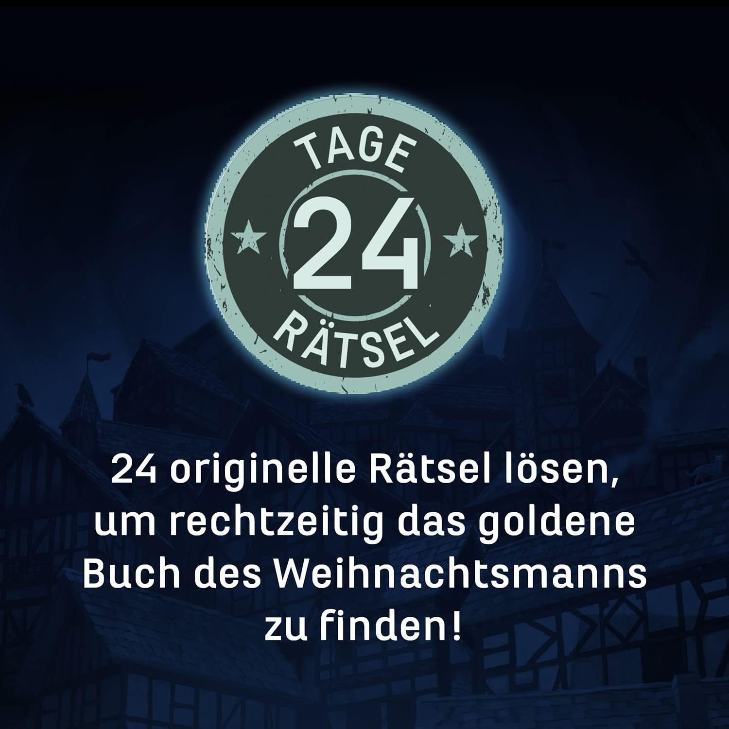 KOSMOS 681951 EXIT - Das Spiel Adventskalender: Die Jagd nach dem goldenen Buch, 24 spannende Rätsel ab 10 Jahre, Amazon Exklusiv, Escape Room Spiel vor Weihnachten