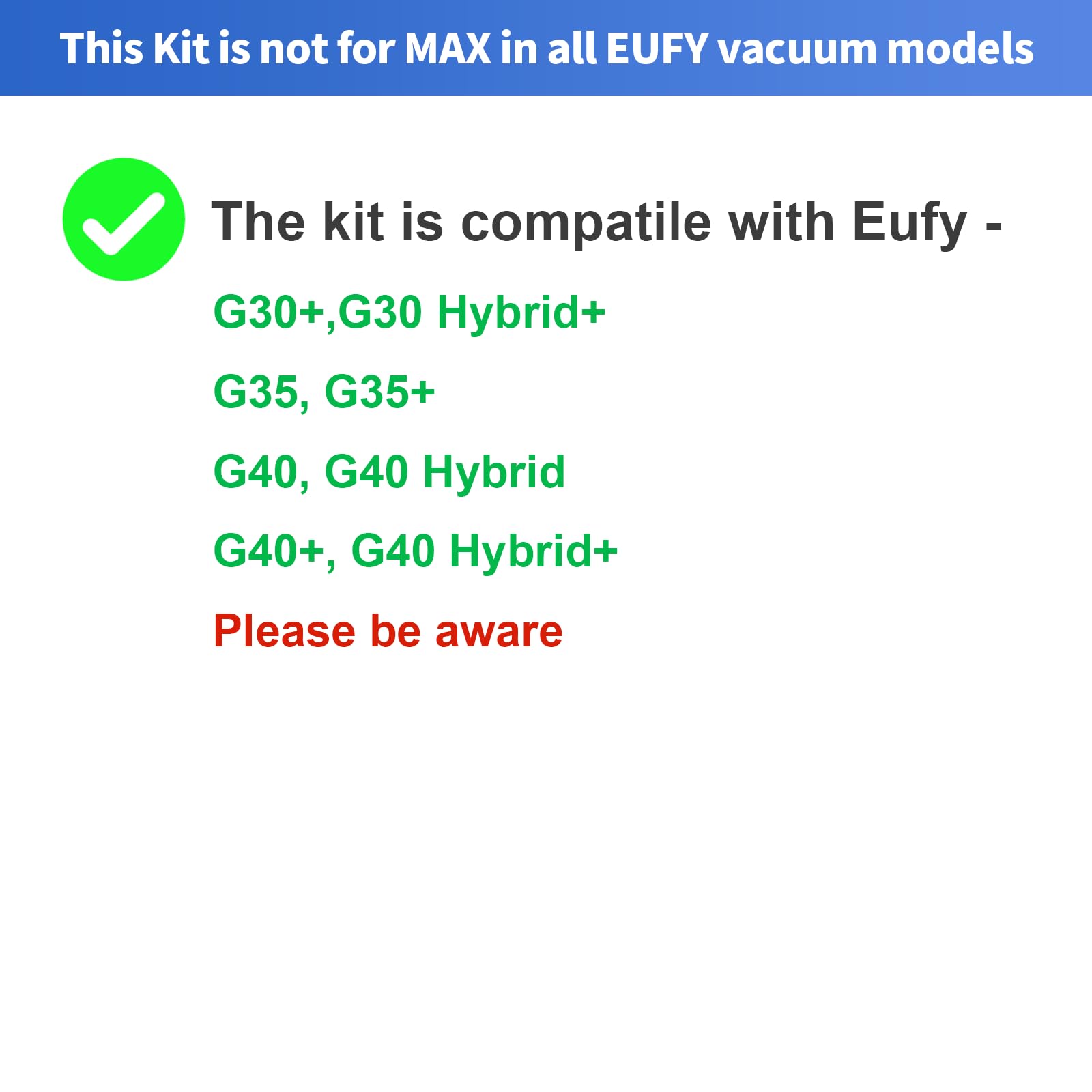14 Pack Replacement Parts Compatible with Eufy RoboVac G35, G35+, G40, G40+, G30+, G30 Hybrid+ Accessory Robotic Vacuum Cleaner Filters, Side Brushes, Rolling Brushes