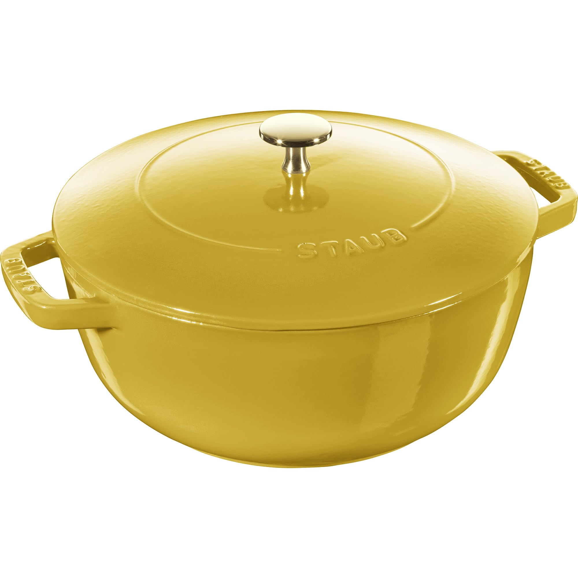 Cast Iron Essential French Oven, Dutch Oven, 5-quart, serves 5-6, Made in France - Citron