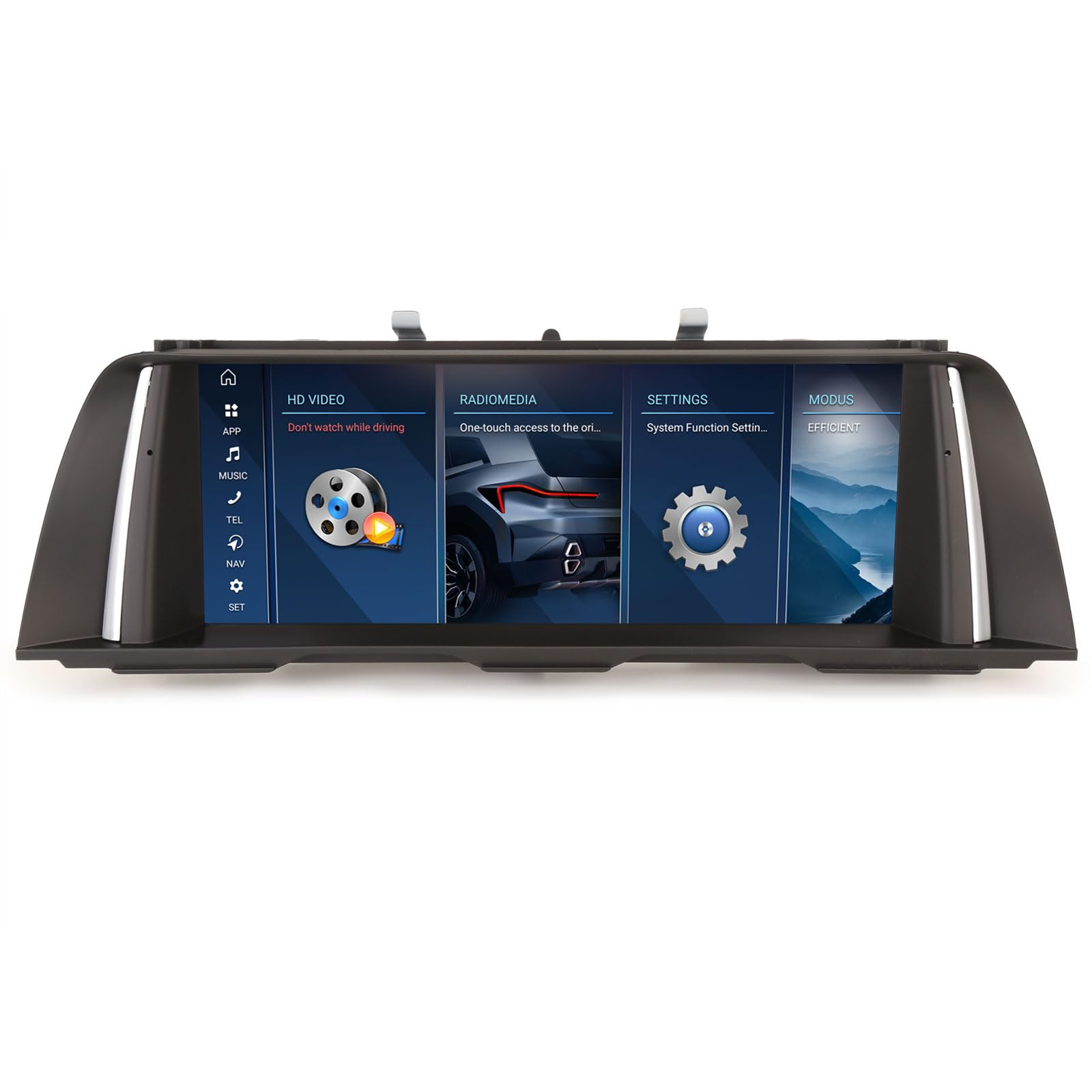 Erisin Autoradio Android 14 Per BMW Serie 5 F10/F11 (2010-2012) CIC - 10,25'' GPS Navigatore Wireless CarPlay