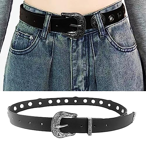 Cowgirl Waist Belts For Jeans Vintage Buckle Belt For Y2K-Girls Hip-Hop Impressive Cowboy Stage Street Dance2