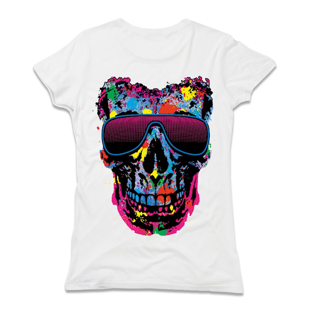 FPD - Shady Charecter Solar Skulls Women T-Shirt XS-XXL White