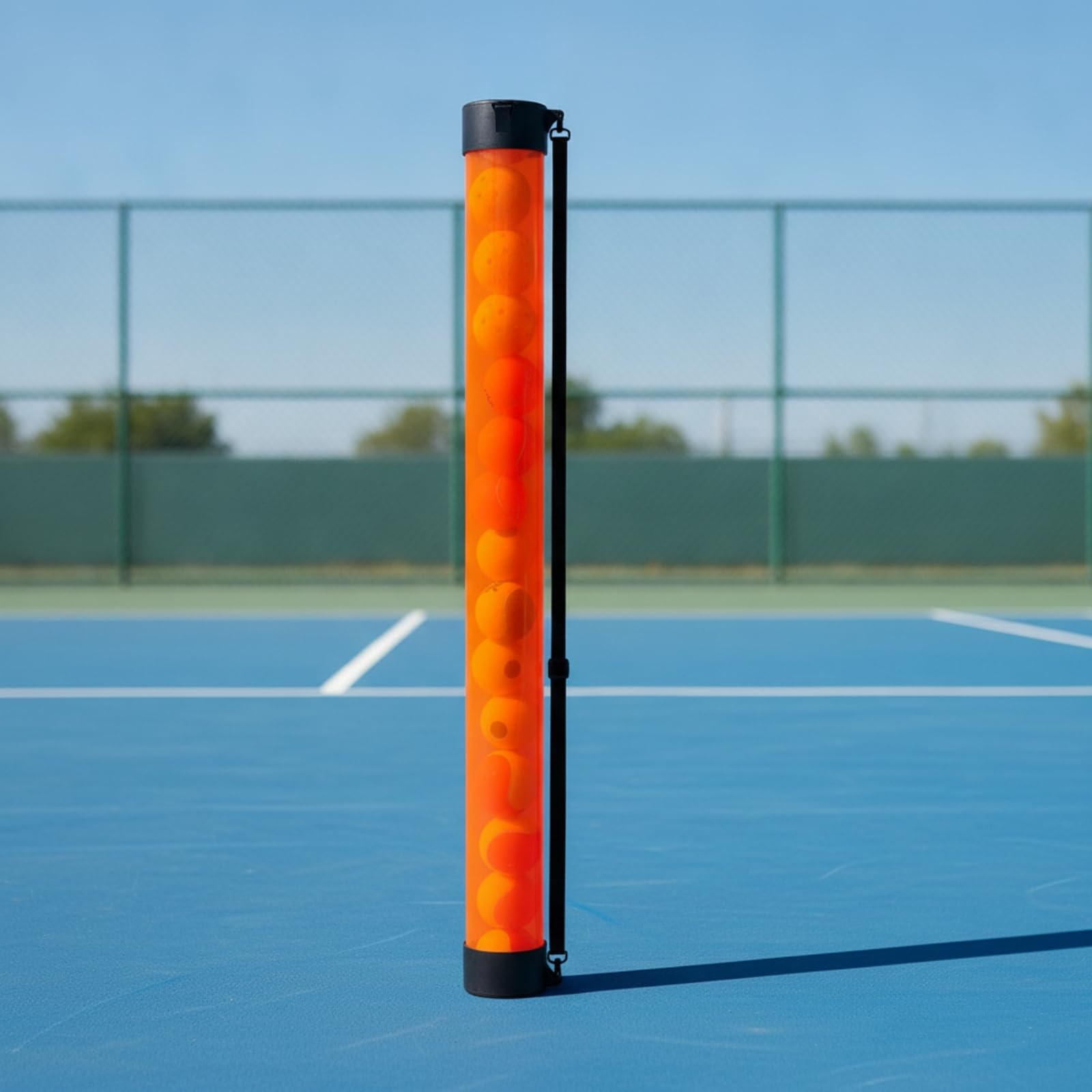Tube Ramasge ngle Compact | Ergonomique, Ramasse-Balles Tennis Bandlière, Résistant Contre Chocs, Équipement