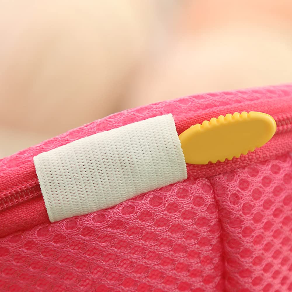 NOBRIM Set mit 4 Wäschesäcken für Feinwäsche Nützliches Mesh-Netz BH-Wäschebeutel Reißverschluss-Wäschebeutel BH-Waschmaschine Sockenbeutel Hält das Tuch in der Waschmaschine in Form 17x17cm